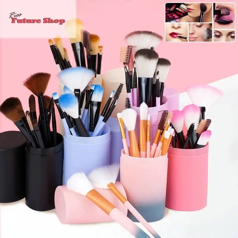 12pcs-makeup-brush-set-blush-eyeshadow-eyelash-highlighter-makeup-brush-3026375 - Rios Future Shop