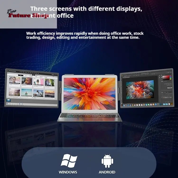 14-inch Dual-screen Portable Monitor Laptop-Dual-screen Portable Screen CJdropshipping