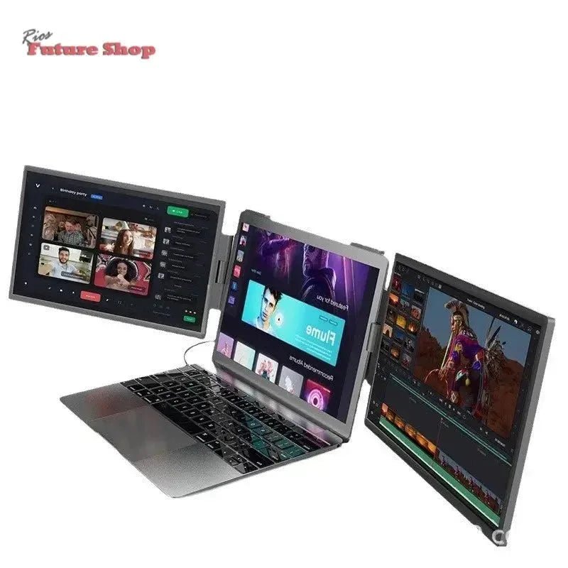 14-inch Dual-screen Portable Monitor Laptop-Dual-screen Portable Screen - Rios Future Shop