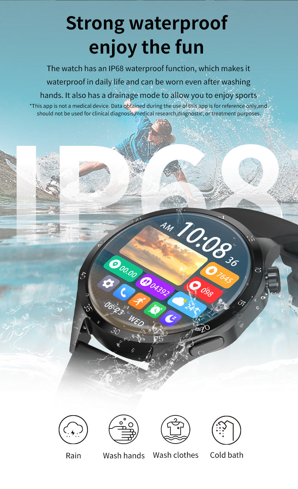 SmartWatch Desportivo Bluetooth Chamada