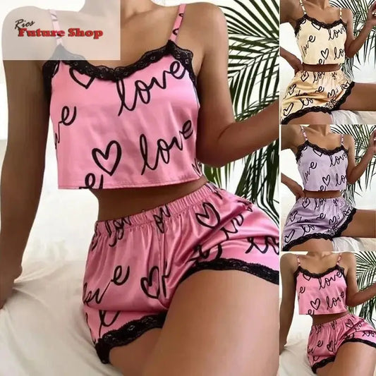 2-Pieces-Set-Women_S-Pajama-Shorts-Suit-Homewear-Print-Underwear-Pijama-Sexy-Lingerie-Camisoles-Tanks-Nighty-Ladies-Sleepwear-DSers-100186423 - Rios Future Shop