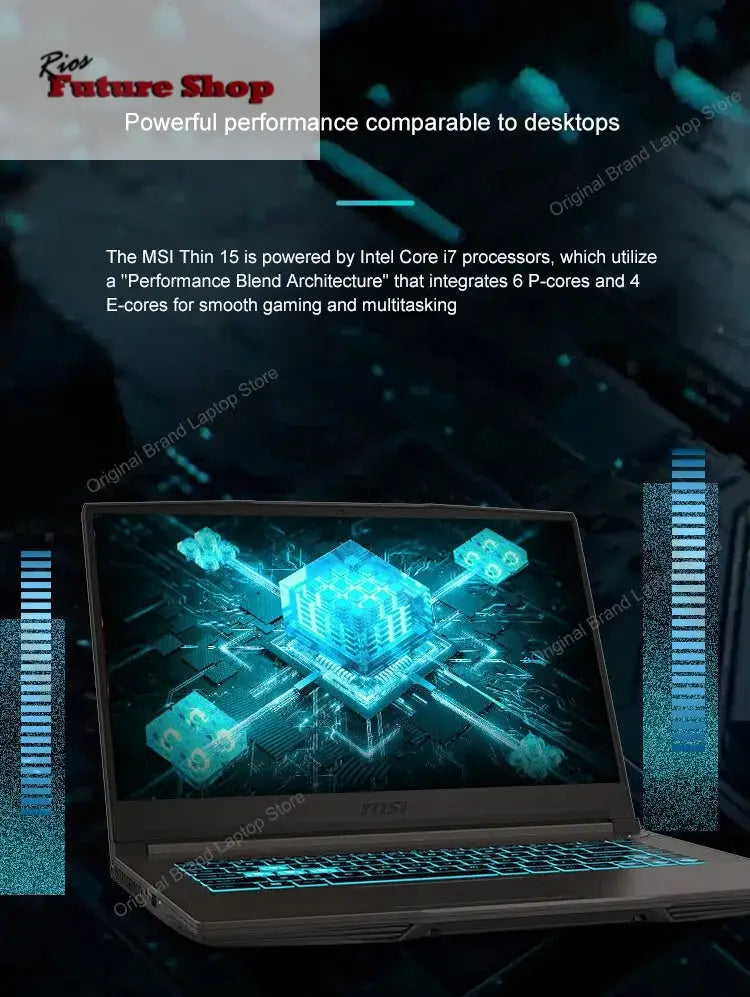 2024 MSI Thin 15 Gaming Laptop 15.6 Inch 2.5K FHD 144Hz IPS Screen Notebook i5-13420H 32GB 1TB RTX3050 Gaming Netbook Computer DSersALIEXPRESS