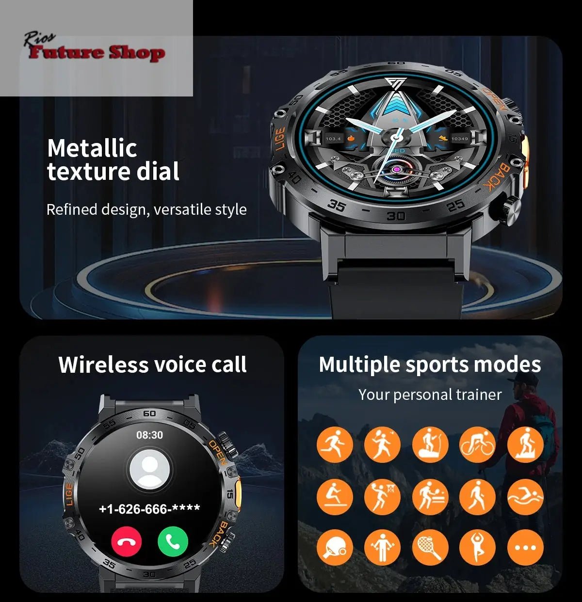 2024 New Smart Watch Men Style - Rios Future Shop