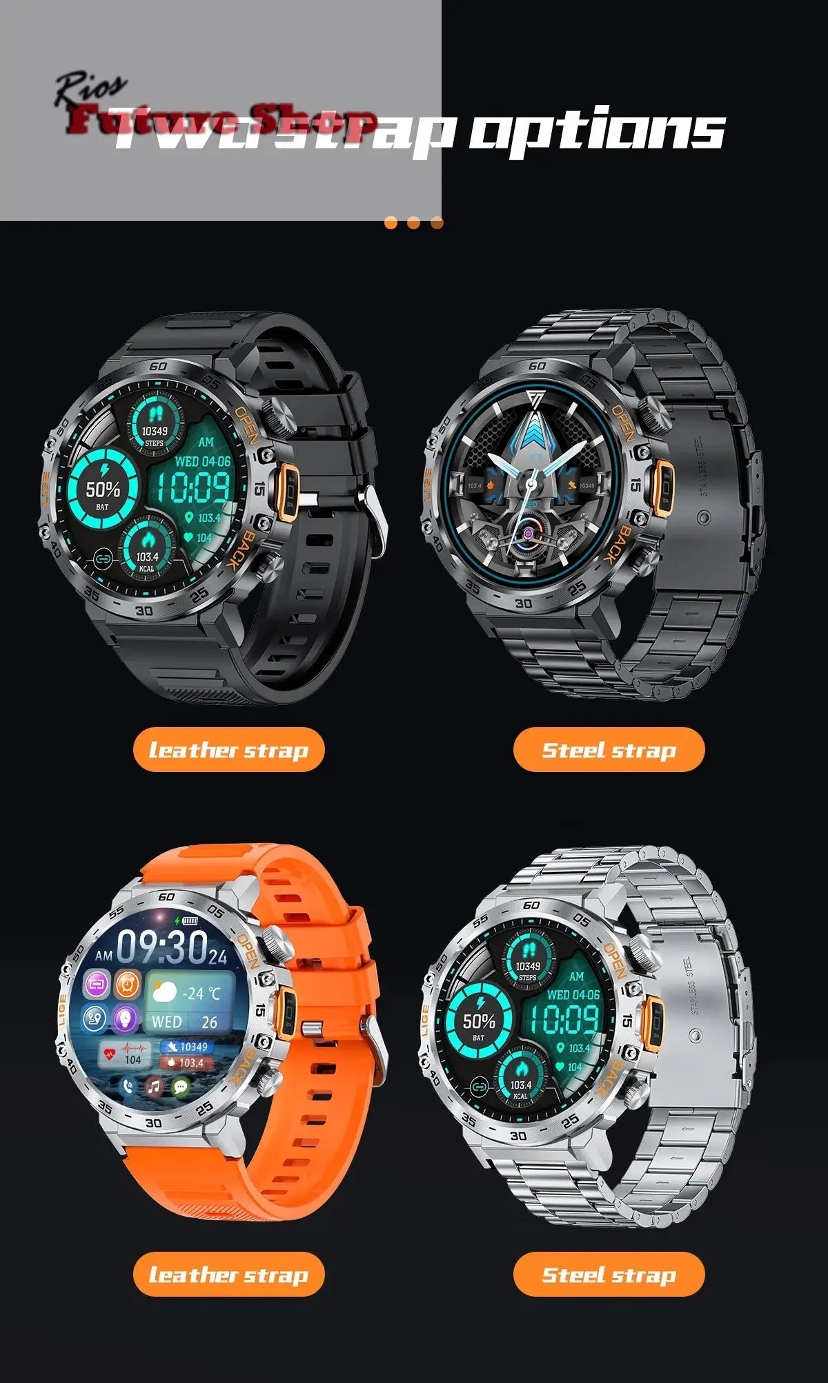2024 New Smart Watch Men Style - Rios Future Shop