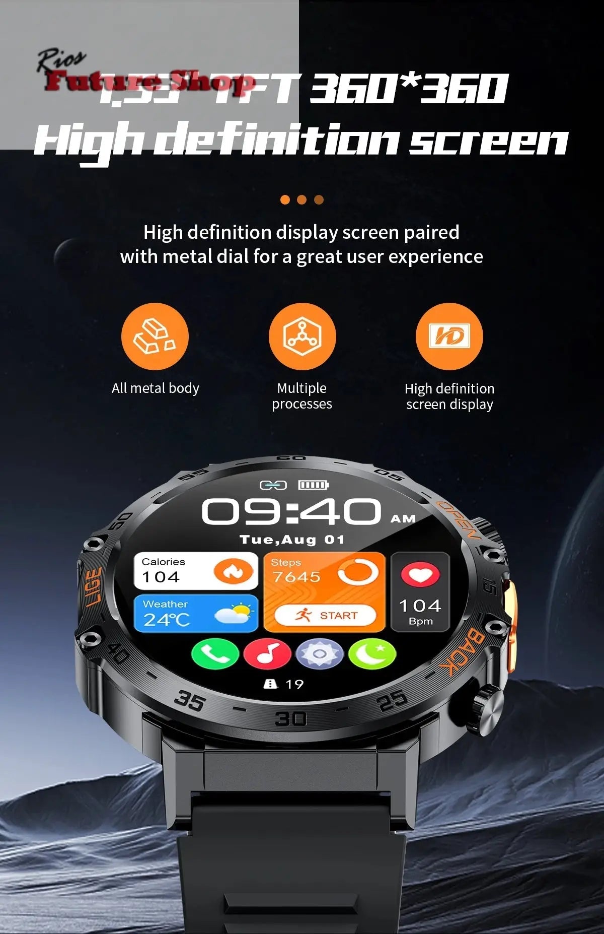 2024 New Smart Watch Men Style - Rios Future Shop