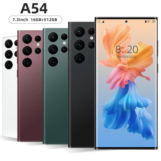 2024 new version original A54 5g mobile phone 6.8 inch 16Gb + 512Gb Android 13 smartphone dual-sec ten-core smartphone DSersALIBABA