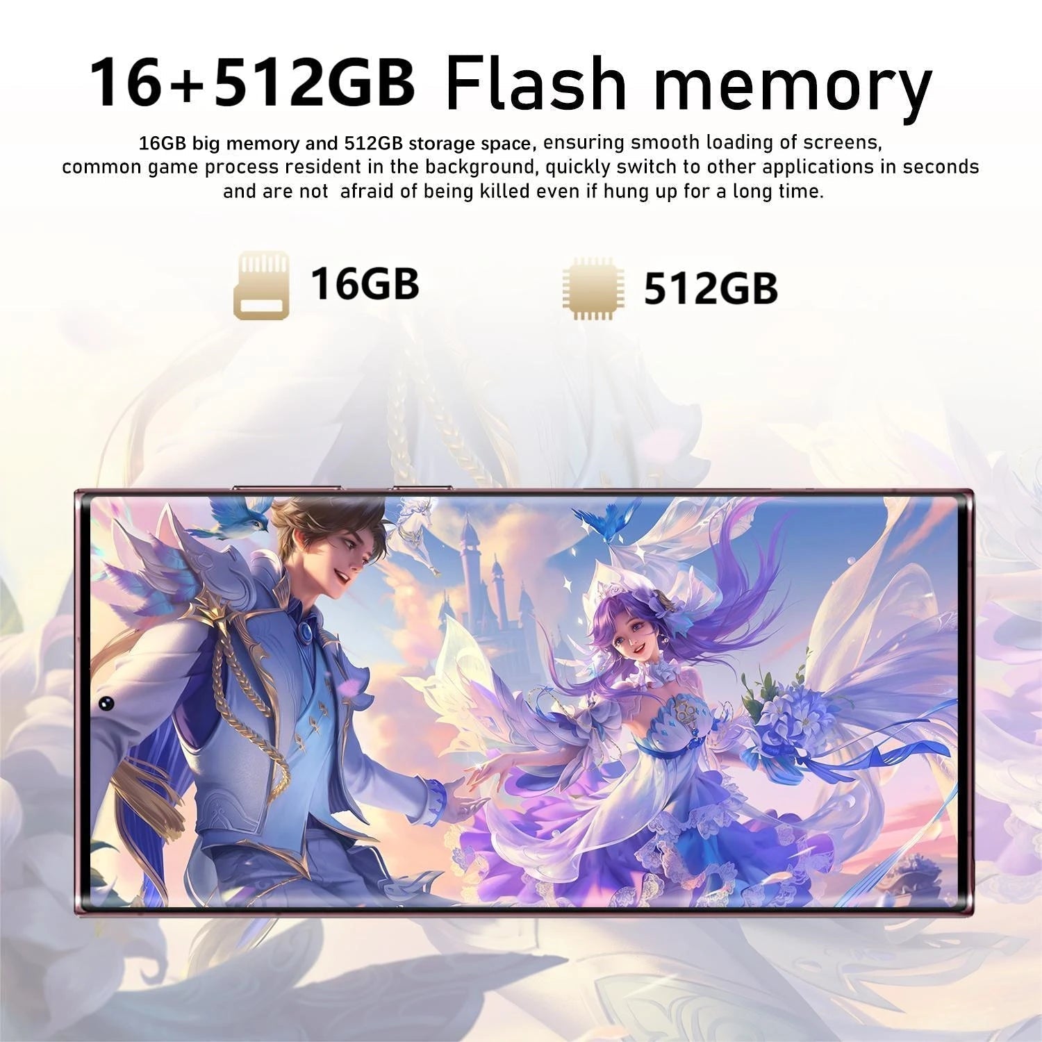 2024 new version original A54 5g mobile phone 6.8 inch 16Gb + 512Gb Android 13 smartphone dual-sec ten-core smartphone DSersALIBABA