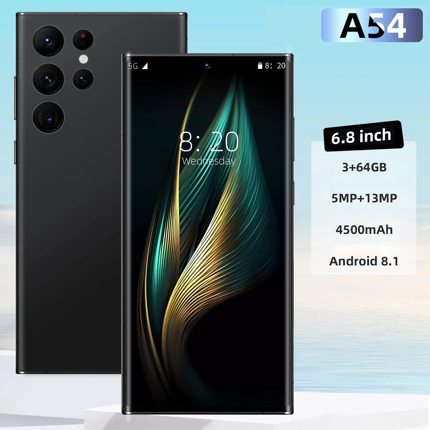 2024 new version original A54 5g mobile phone 6.8 inch 16Gb + 512Gb Android 13 smartphone dual-sec ten-core smartphone DSersALIBABA