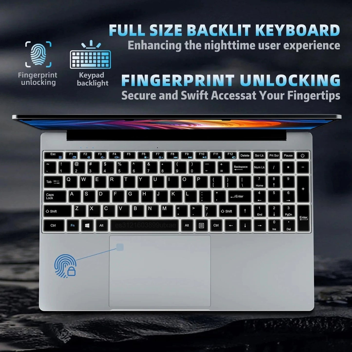 2025 NEW 15.6" Portable Laptop Intel N95 32GB DDR4 2TB SSD 7500mAh Windows11 Office Notebook Pc Gamer with Backlit Fingerprint DSers