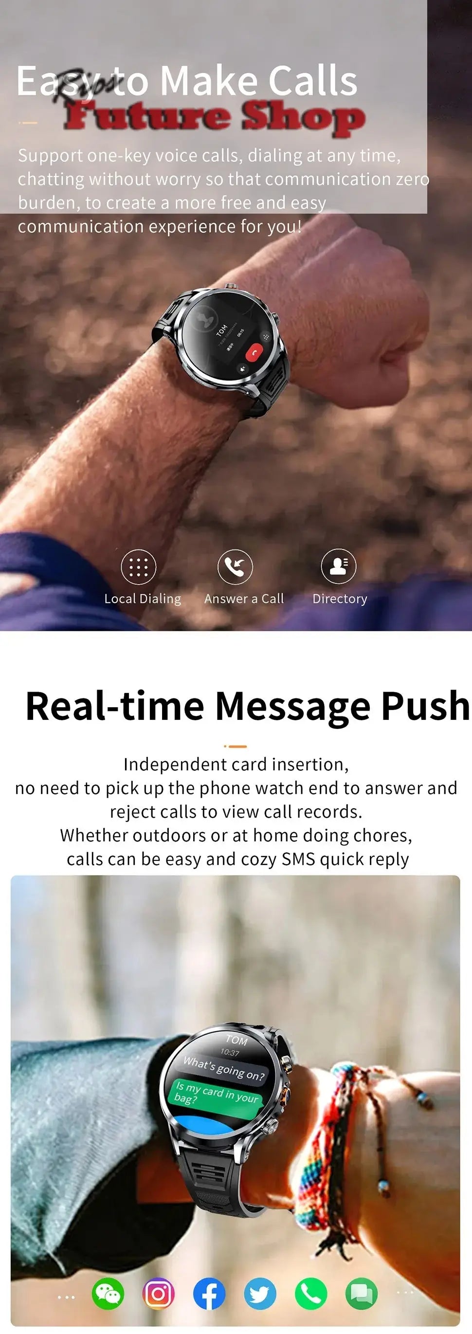 2025 novo relógio inteligente 4g android 1.95 polegada ips 360*360 tela com câmera 200w gps wifi 32gb rom smartwatch com bateria 1100mah - Rios Future Shop