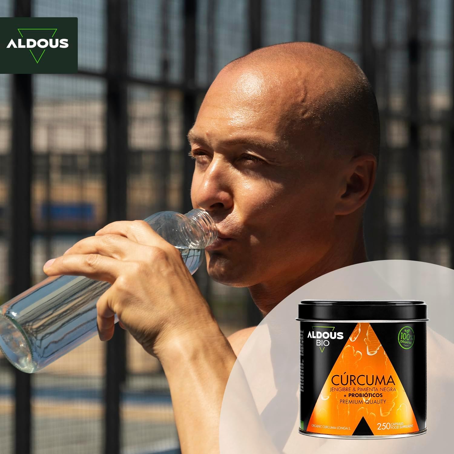 250 cápsulas PROBIÓTICOS BIO Cúrcuma com gengibre e pimenta preta, 1460 mg - Rios Future Shop