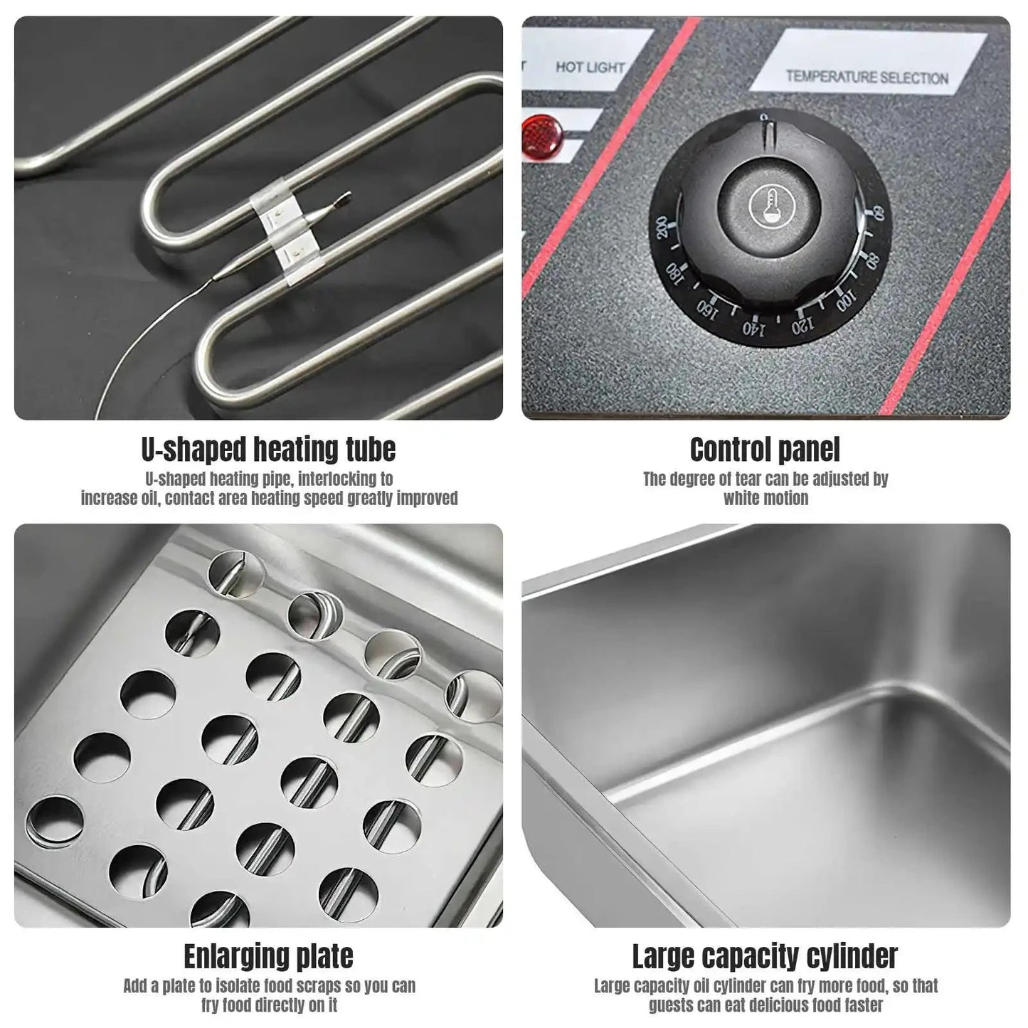 2500W 6L 220V Electric Deep Fryer Stainless Steel Electric Fryer Household Chips Frying Pan French Fries Making Machine DSersALIEXPRESS