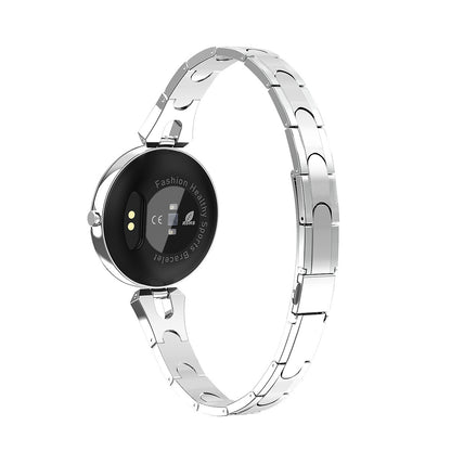 Reloj inteligente deportivo para mujer, resistente al agua, con control del ritmo cardíaco y pantalla táctil.