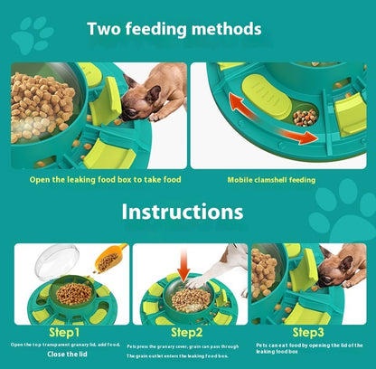 Brinquedo de puzzle interativo para cães para melhoria do QI e alimentação lenta, adequado para animais de estimação de todos os tamanhos, jogo de plástico não elétrico e nutritivo para animais de estimação, produtos para animais de estimação