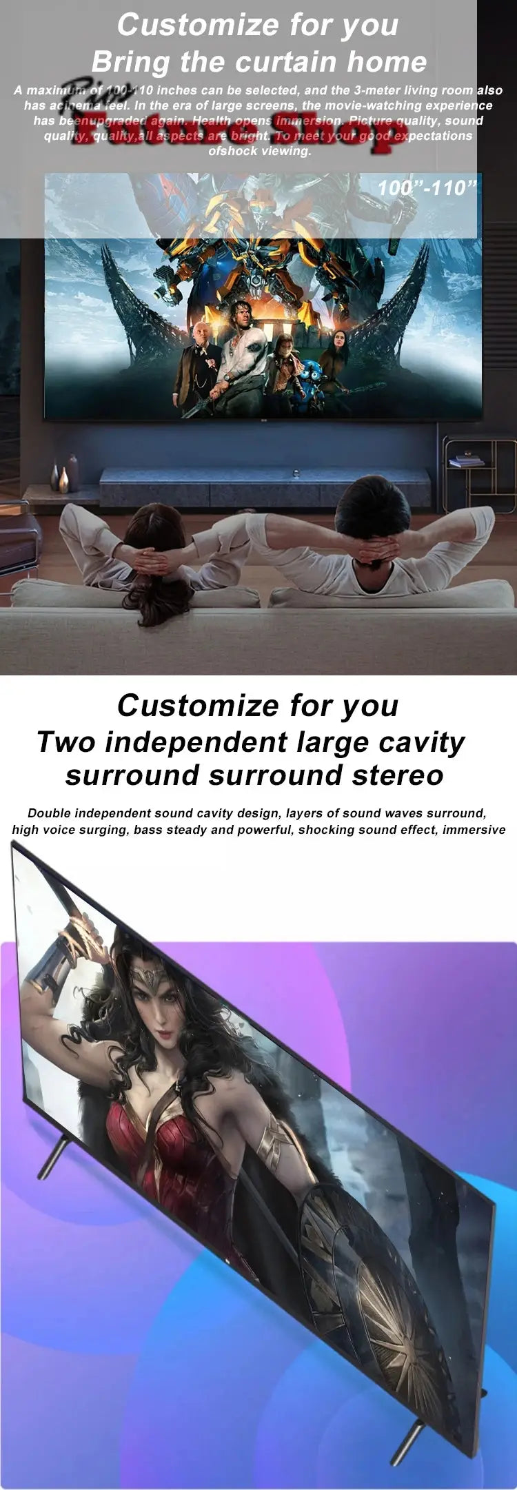 4K flat screen led tv smart 32" 40" 50" 55" 65" 43" smart tv screens televisions smart tvs - Rios Future Shop