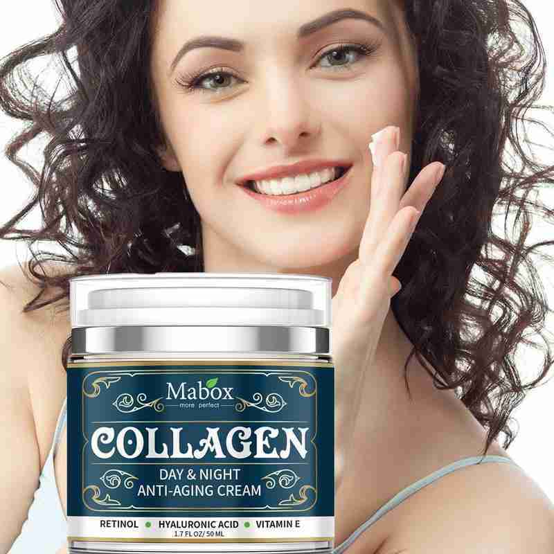 Creme facial hidratante de colagénio