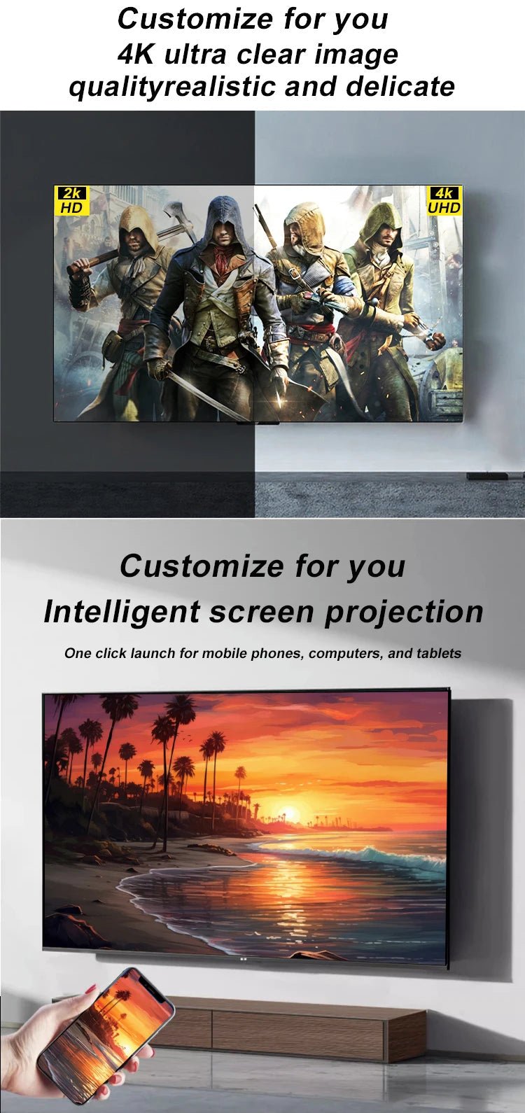 accept custom 4K android flat screen led tv smart 32 40 50 55 65 43 inch smart tv screens televisions smart tvs Rios Future Shop