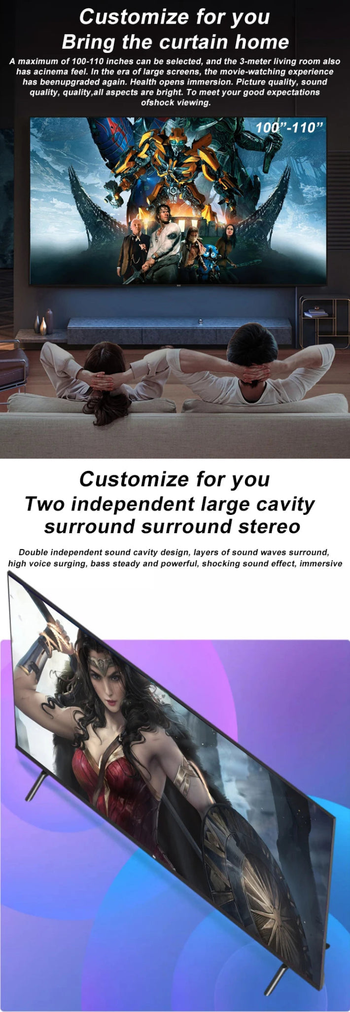 accept custom 4K android flat screen led tv smart 32 40 50 55 65 43 inch smart tv screens televisions smart tvs Rios Future Shop