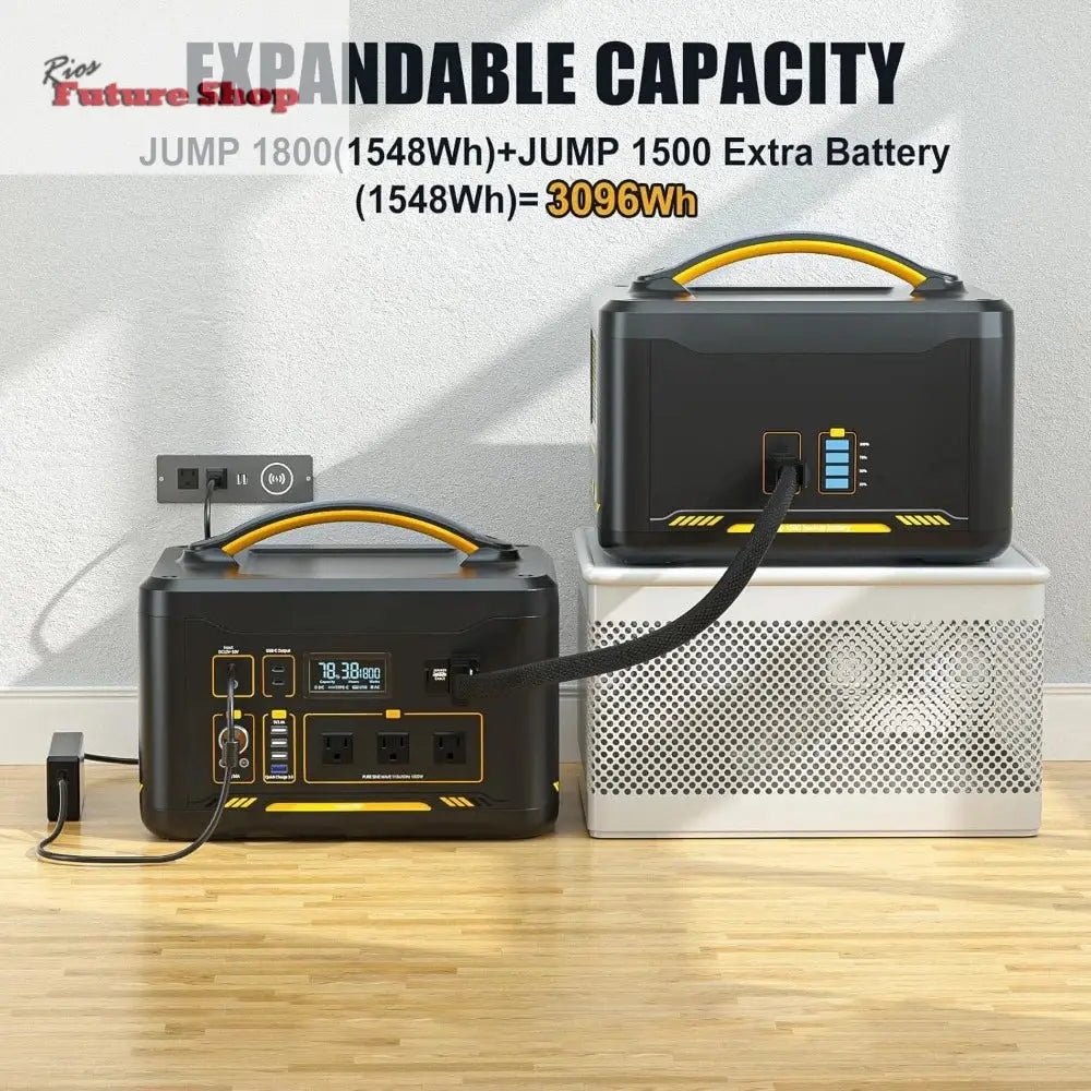600X Portable Power Station with Extra Battery, 600W/939Wh - Rios Future Shop