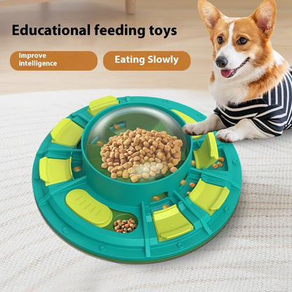 Brinquedo de puzzle interativo para cães para melhoria do QI e alimentação lenta, adequado para animais de estimação de todos os tamanhos, jogo de plástico não elétrico e nutritivo para animais de estimação, produtos para animais de estimação