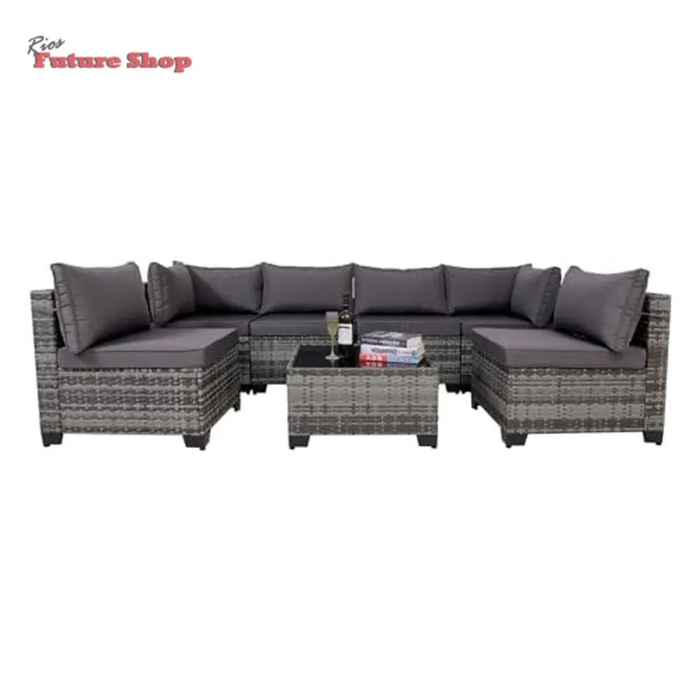 7-pieces-outdoor-rattan-patio-sectional-set-1299506 - Rios Future Shop