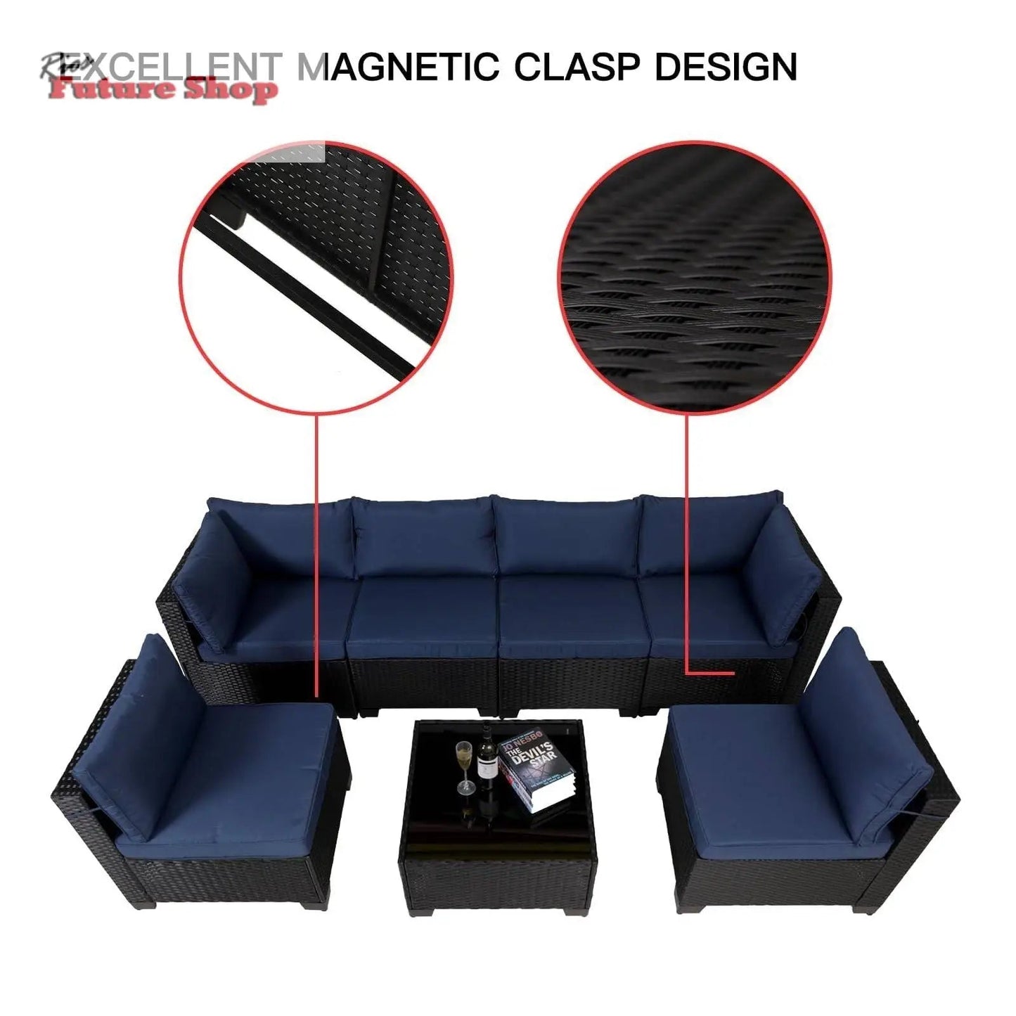 7-pieces-outdoor-rattan-patio-sectional-set-5170820 - Rios Future Shop