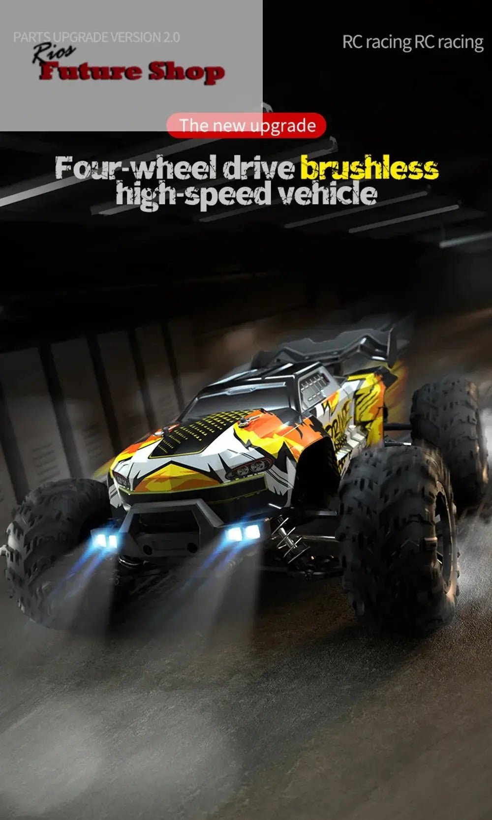 70KM-H-4WD-RC-Car-With-Motor-Remote-Control-DSersUSA-100096275 - Rios Future Shop