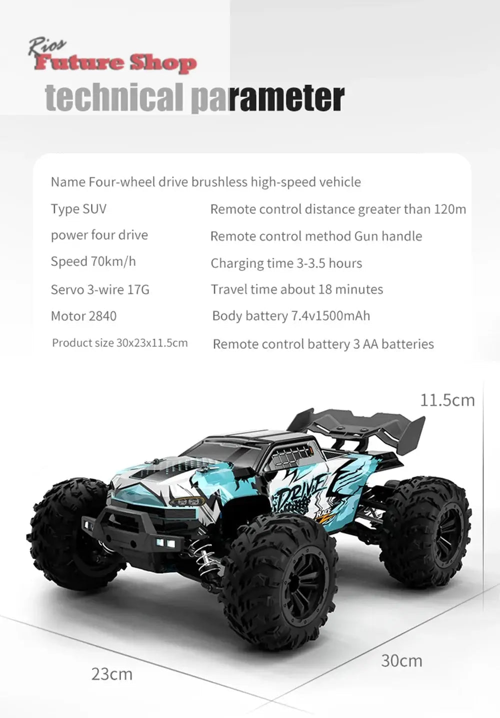 70KM-H-4WD-RC-Car-With-Motor-Remote-Control-DSersUSA-100097775 - Rios Future Shop