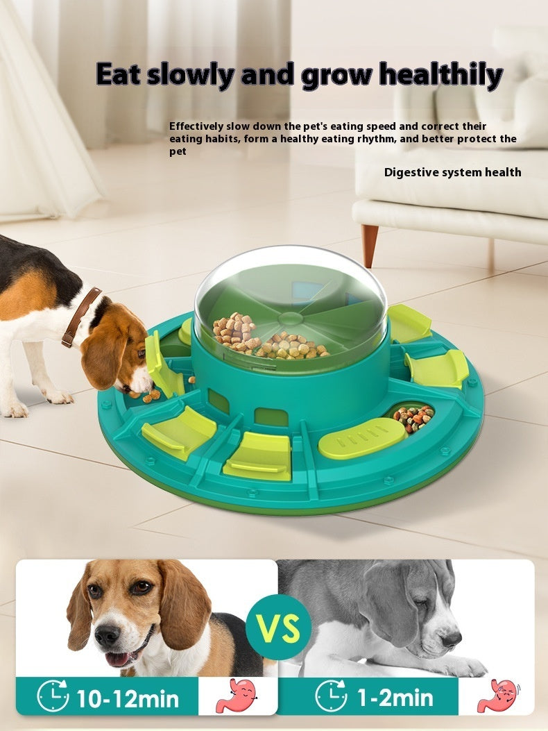 Brinquedo de puzzle interativo para cães para melhoria do QI e alimentação lenta, adequado para animais de estimação de todos os tamanhos, jogo de plástico não elétrico e nutritivo para animais de estimação, produtos para animais de estimação