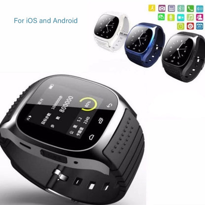 Smartwatch m26 mate, à prova d' água, bt, para smartphones android e ios, via app