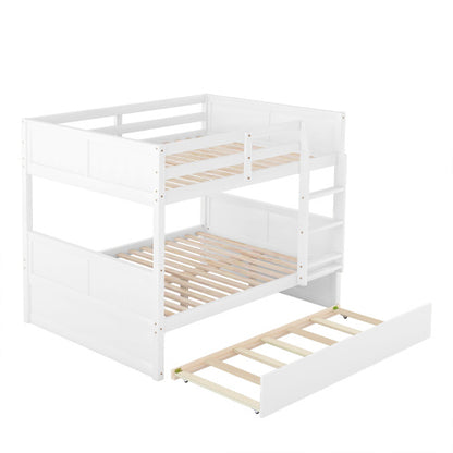 Full Over Full Bunk Bed With Twin Size Trundle