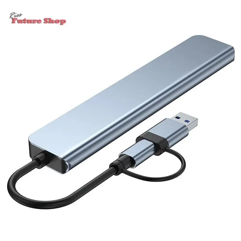 8 em 2 usb + tipo c hub docking station - Rios Future Shop