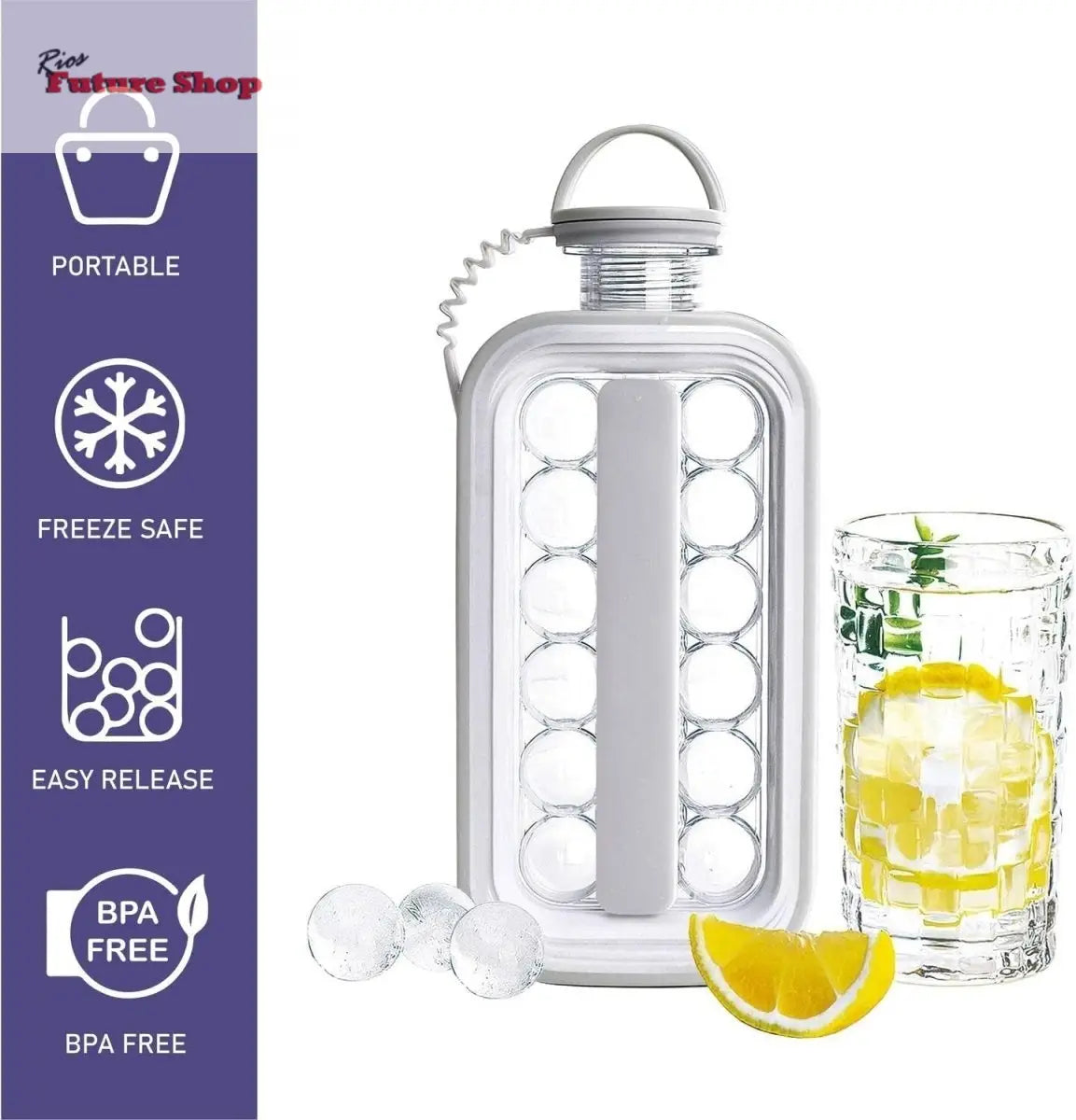 Bandeja para cubitos de hielo 2 en 1 - Rios Future Shop