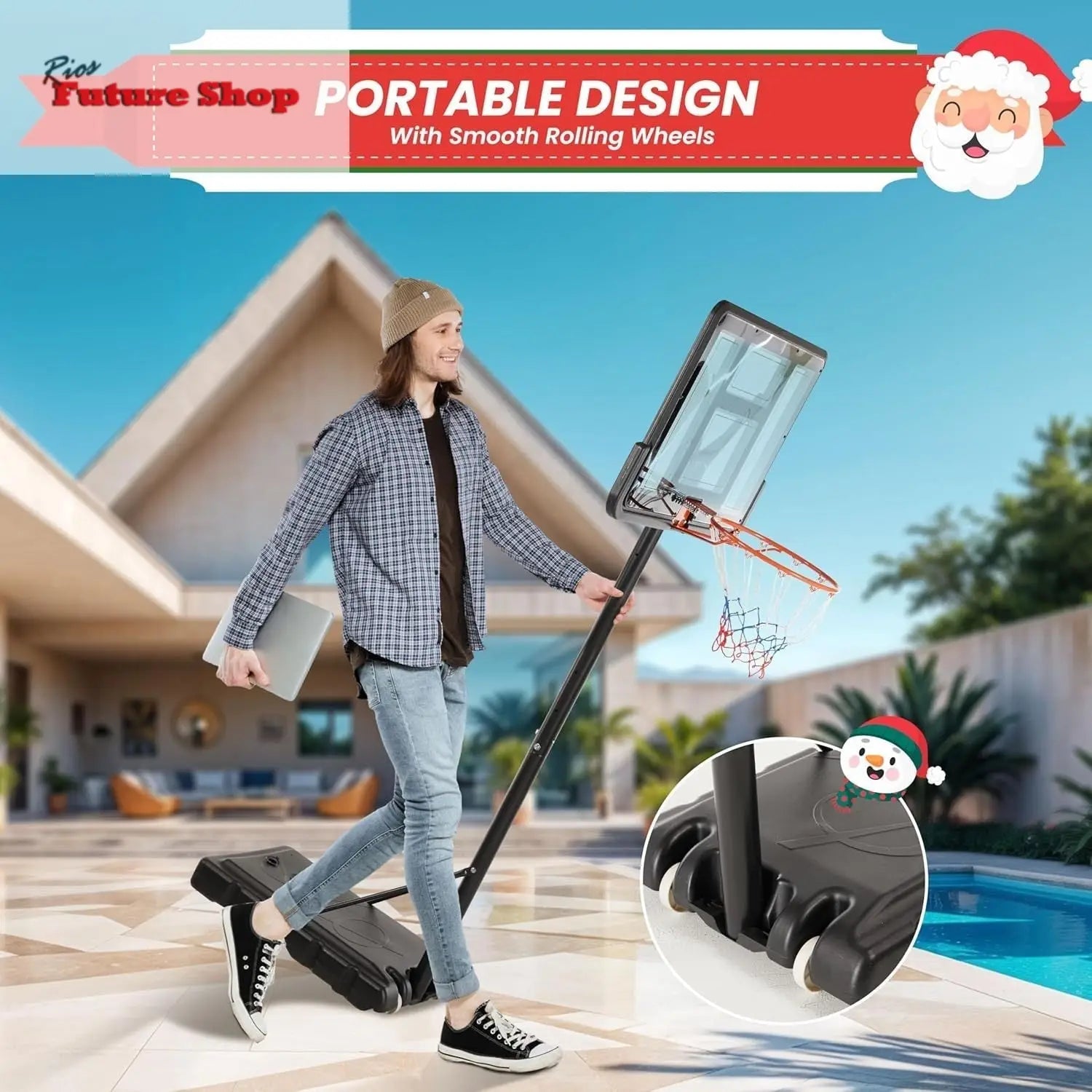 Basketball-Hoop-Outdoor-Portable-Court-CJdropshippimgUSA-100146262 - Rios Future Shop