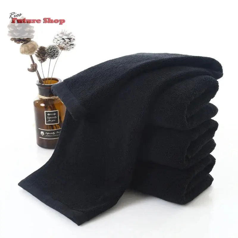 Black Towel Cotton Soft Face Towel DSers