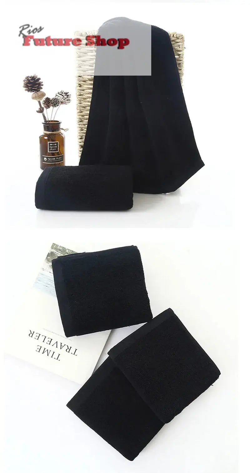 Black Towel Cotton Soft Face Towel DSers