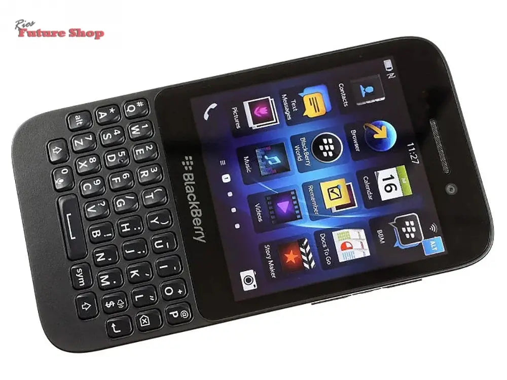Blackberry Q5 4G Mobile Phone Unlocked 3.1" 2GB RAM 8GB ROM 5MP+2MP WIFI GPS q5 phone QWERTY Keyboard BlackBerryOS cellphone - Rios Future Shop