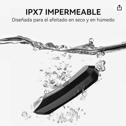 MAXGROOM Máquina de barbear corporal masculina, máquina de depilação corporal homem com luz LED, adequada para duche, para barba, axilas etc.