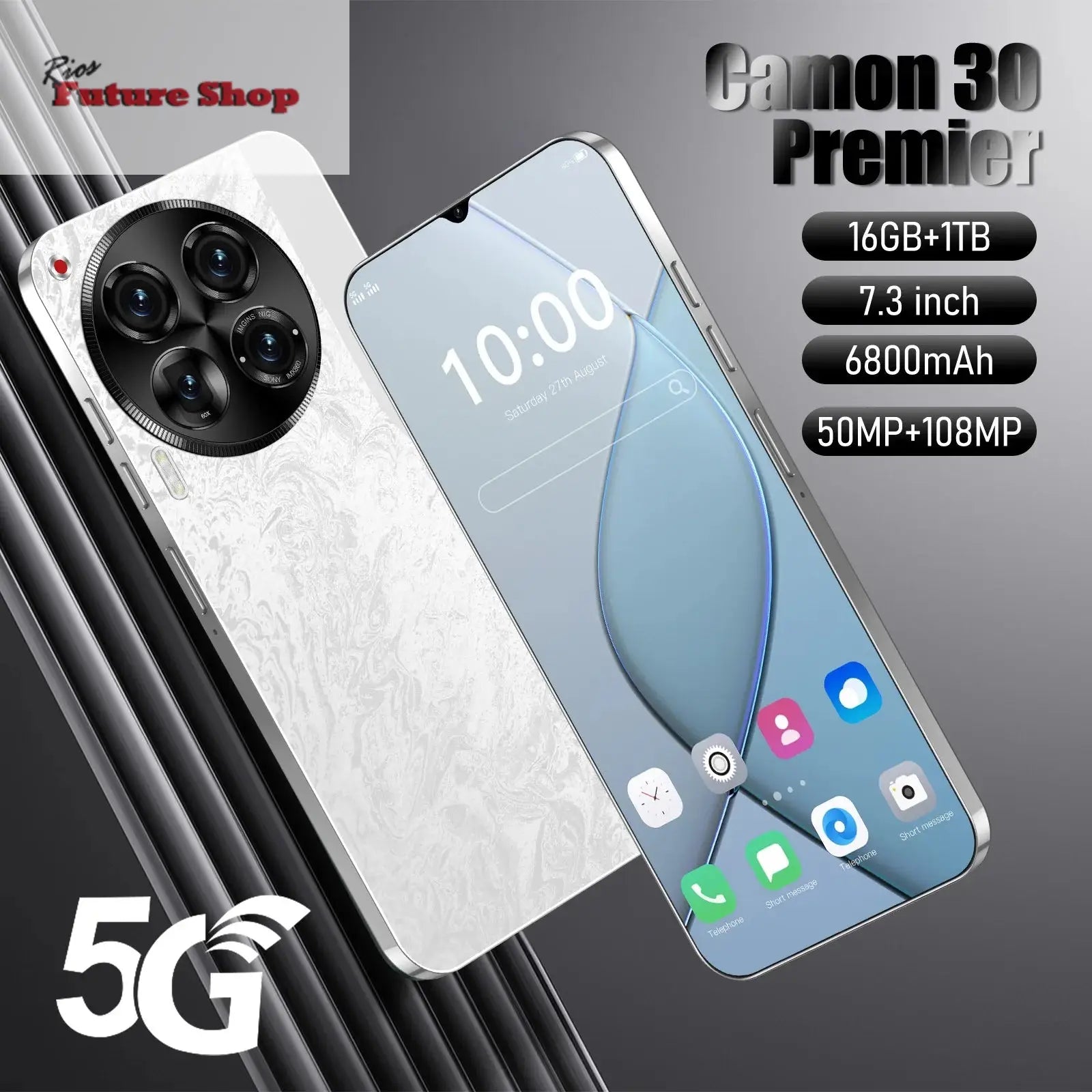Camon 30 Pro Original 7.3-inch 5G Smartphone 16GB +1TB - Rios Future Shop