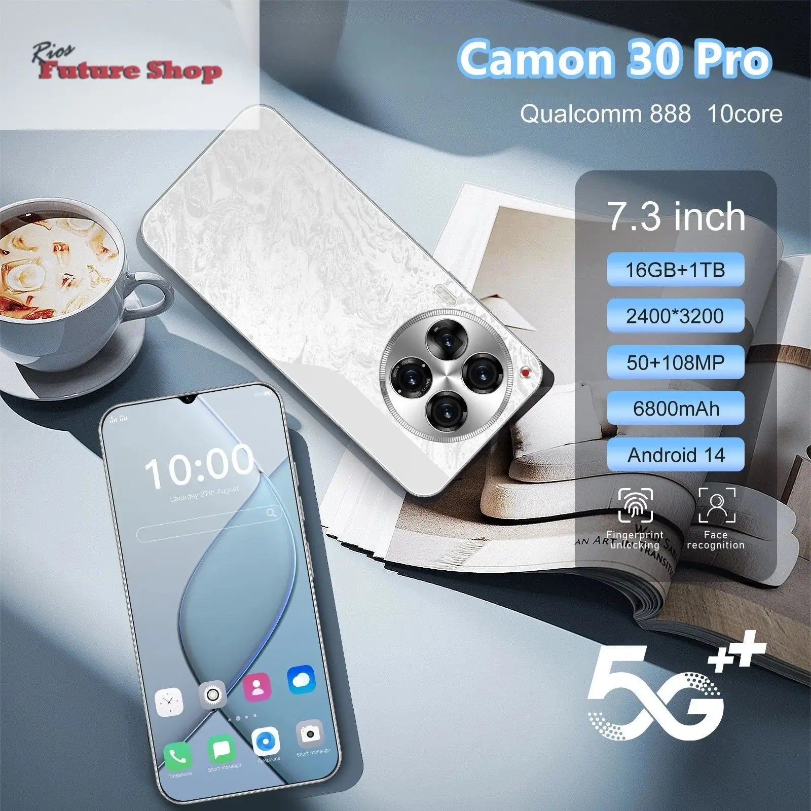 Camon 30 Pro Original 7.3-inch 5G Smartphone 16GB +1TB - Rios Future Shop