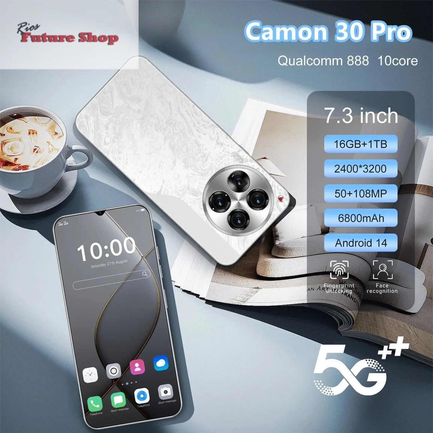 Camon 30 Pro Original 7.3-inch 5G Smartphone 16GB +1TB - Rios Future Shop