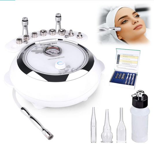 3 em 1 dispositivo profissional de dermoabrasão, TwoWin microdermoabrasão diamante equipamento de salão de beleza facial