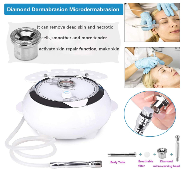 3 em 1 dispositivo profissional de dermoabrasão, TwoWin microdermoabrasão diamante equipamento de salão de beleza facial