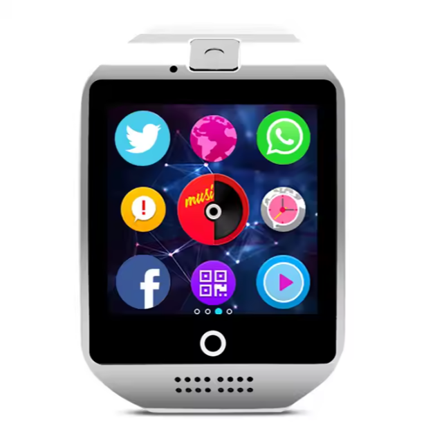 Smartwatch q18 para celular, relógio inteligente para telefones android