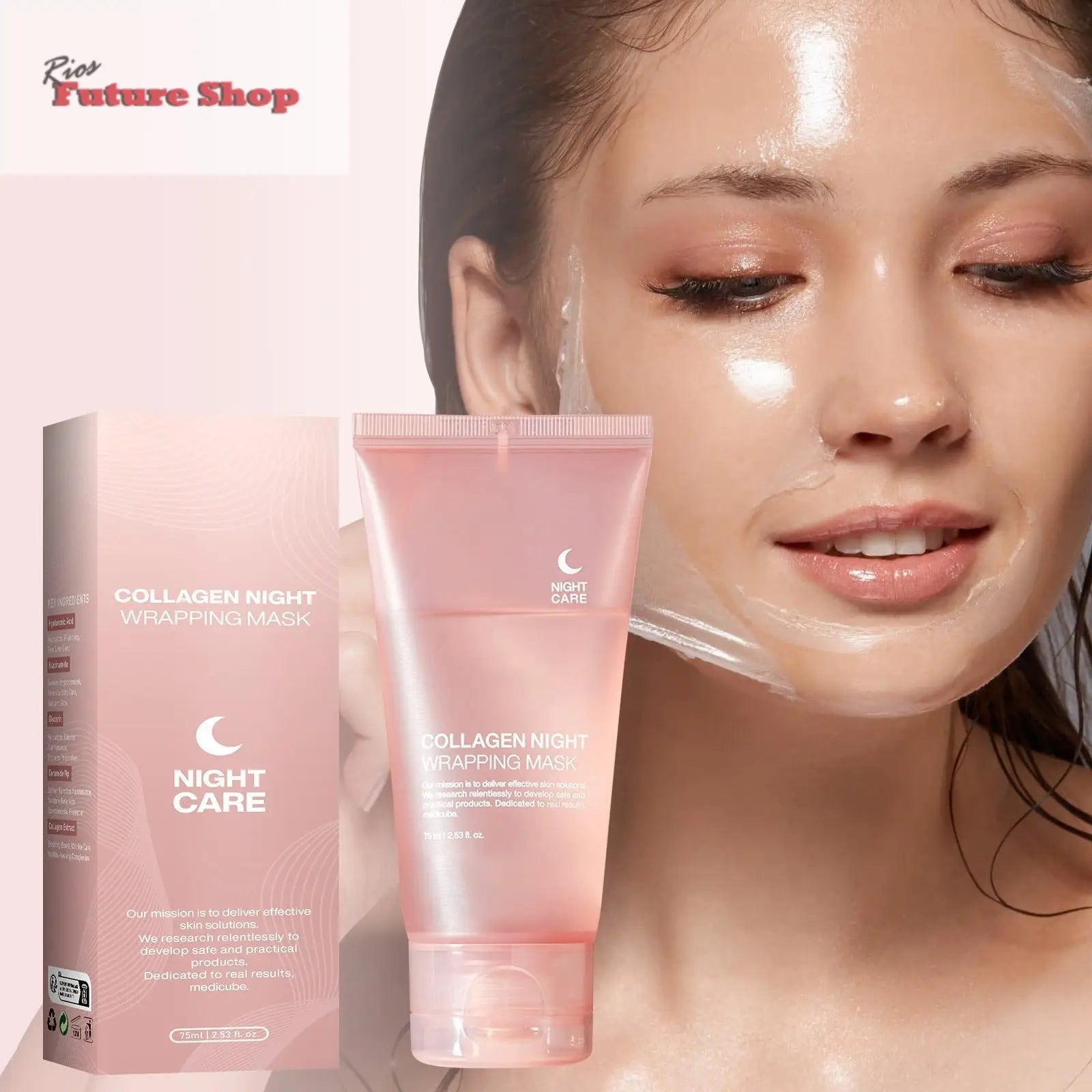 Mascara Colagénio pós Microblading Sobrancelha Lábios Corpo 10g - Rios Future Shop