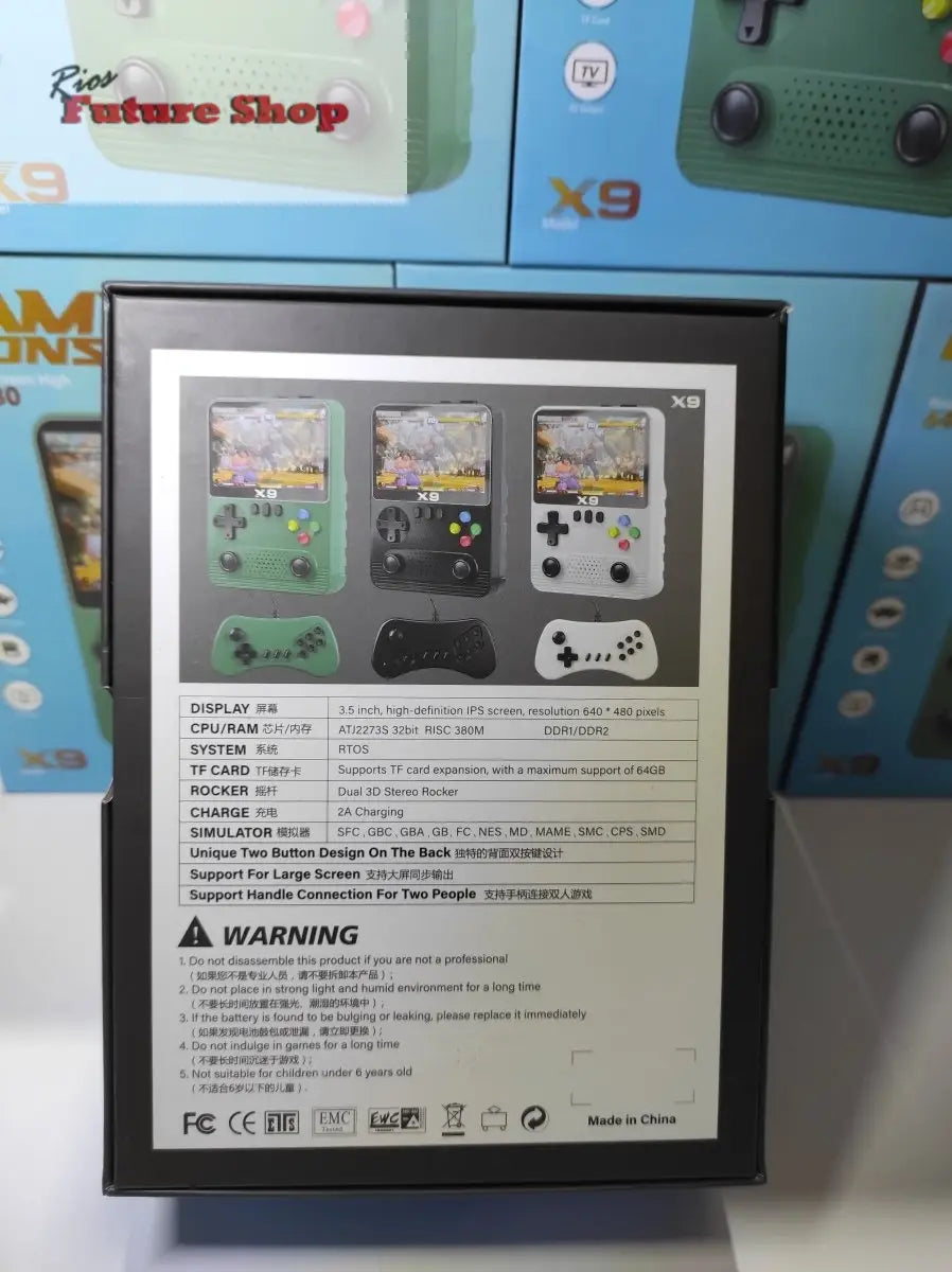 Consola de Juegos x9 con pantalla IPS de 3,5 Pulgadas - Rios Future Shop