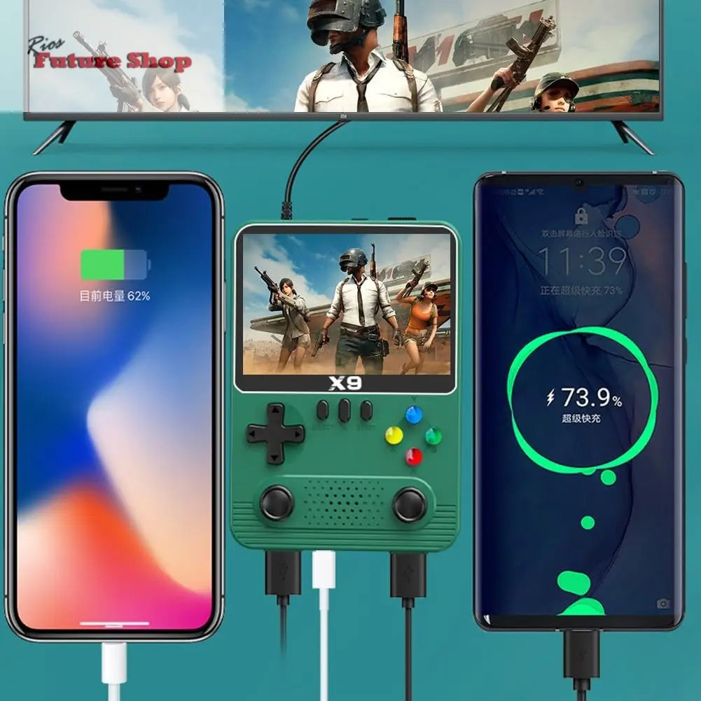 Consola de Juegos x9 con pantalla IPS de 3,5 Pulgadas - Rios Future Shop