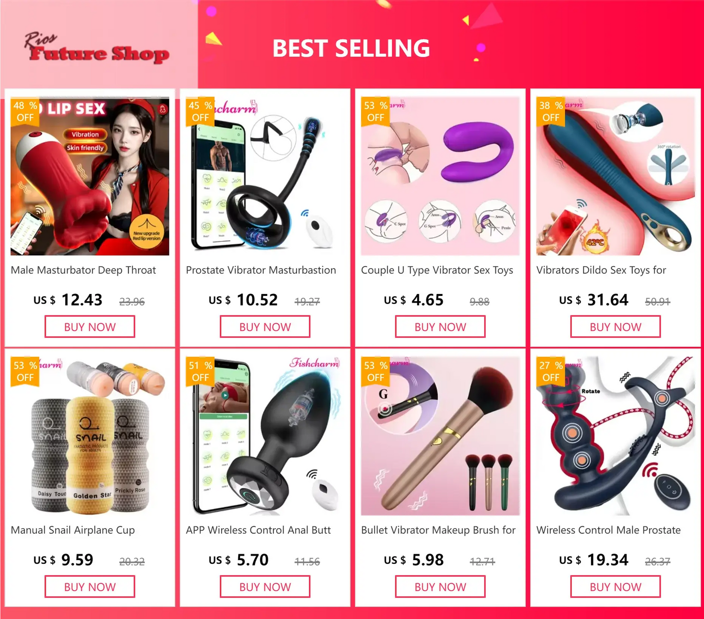 Couple U Type Vibrator Sex Toys For Women DSersALIEXPRESS