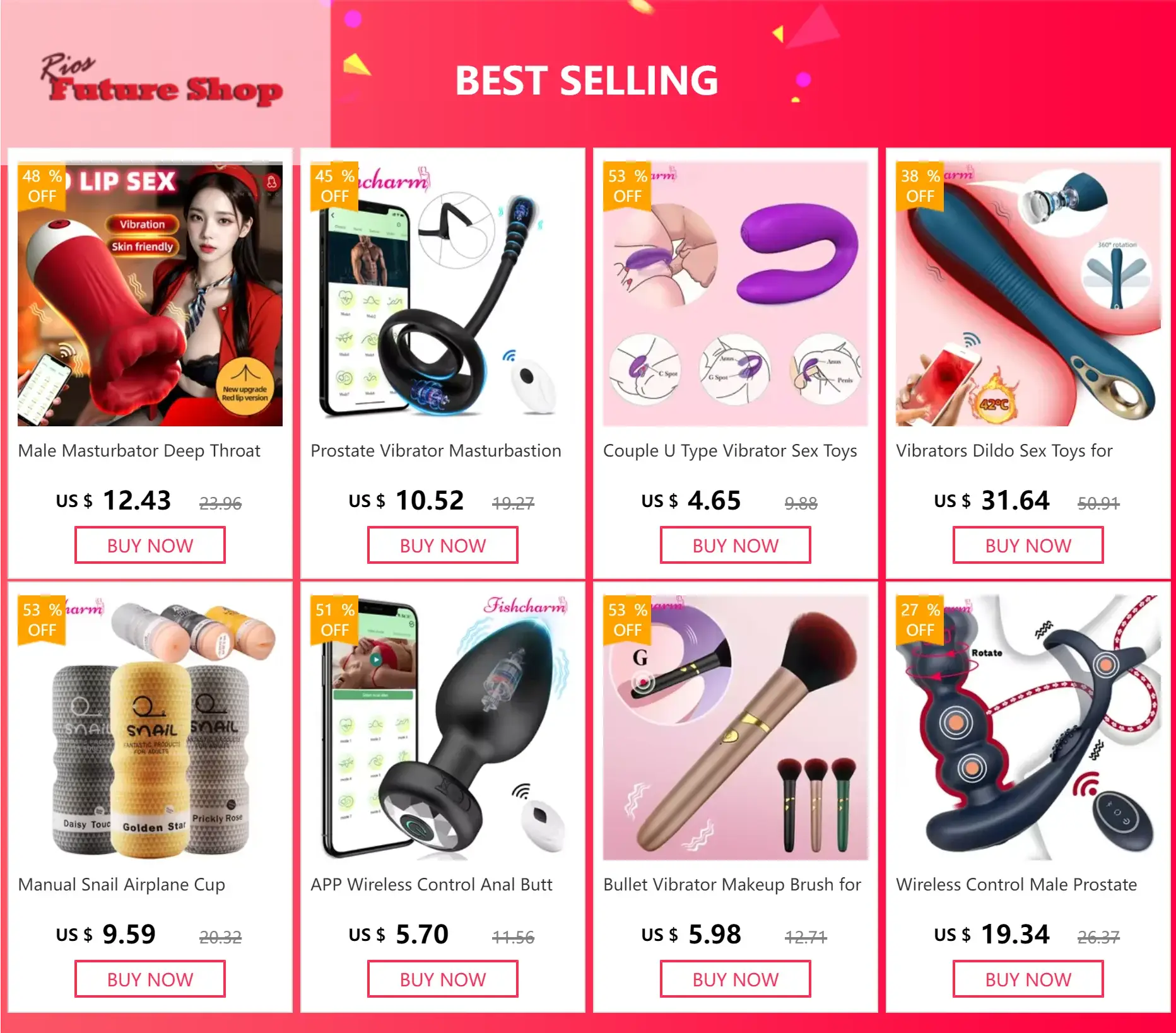 Couple U Type Vibrator Sex Toys For Women DSersALIEXPRESS