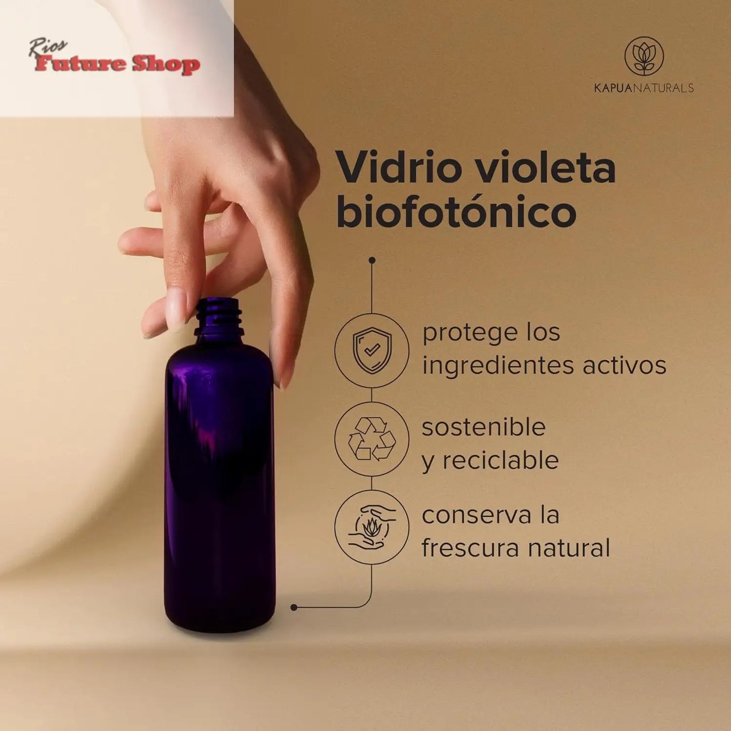 Crema Facial de Acido Hialuronico • 100ml • Crema Hidratante Facial • ORGÁNICA & VEGANO • Cosmética natural y sostenible • con Aloe Vera •Crema hidratante antiedad para hombres y mujeres - Rios Future Shop